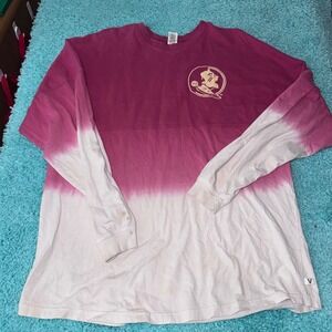 Florida State Seminoles Venley Ombre Long Sleeve‎ Spirit Jersey Top